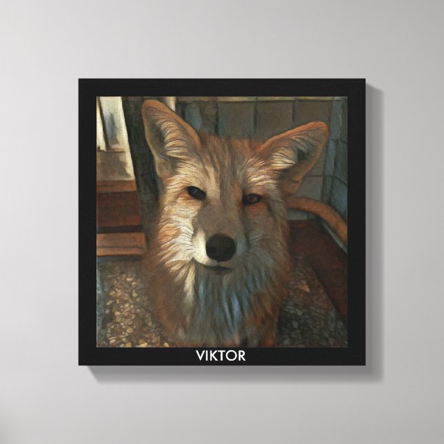 Toile Red Fox Print - Viktor (Recto)
