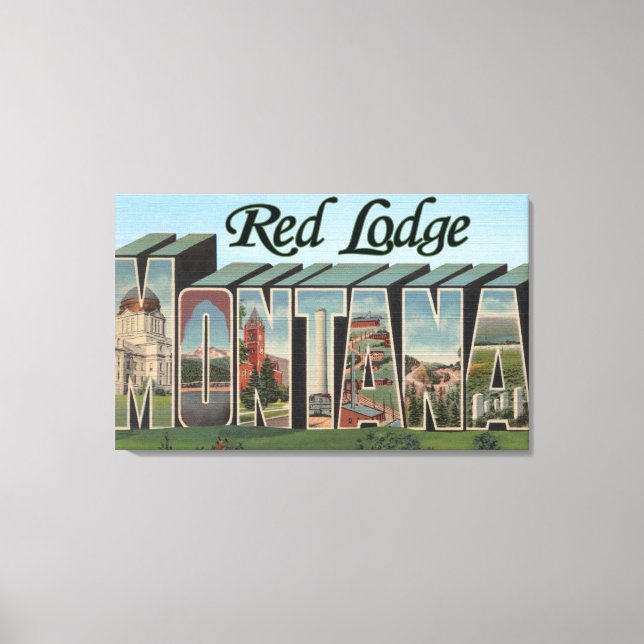 Toile Red Lodge, Montana (Recto)