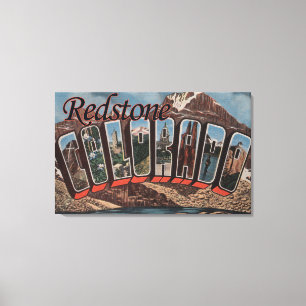 Toile Redstone, Colorado - Scènes de grandes lettres