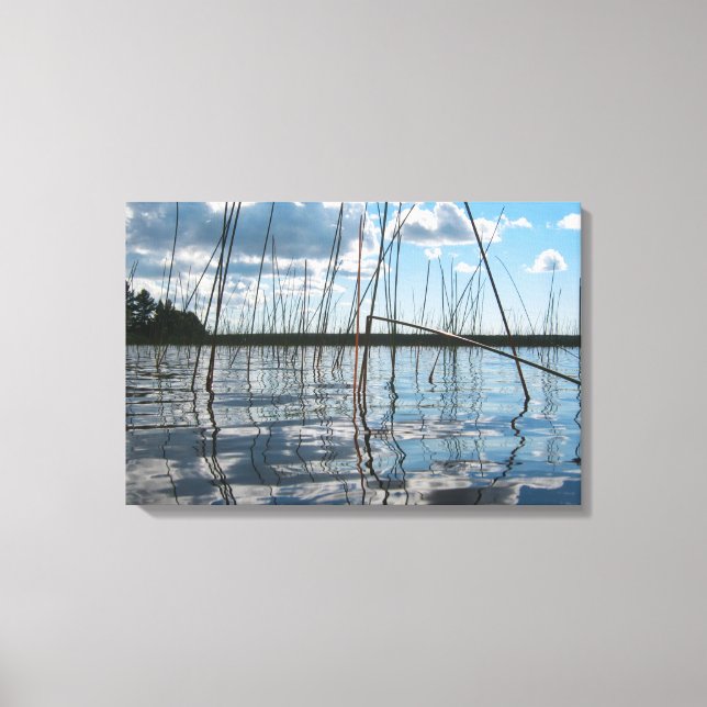 Toile Reeds and Reflections on Rice Lake (Recto)