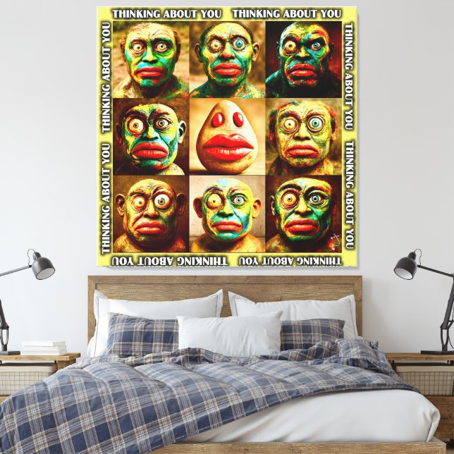 Toile Réfléchissez à votre sujet | LIKE YOU Collection (Insitu(Chambre))