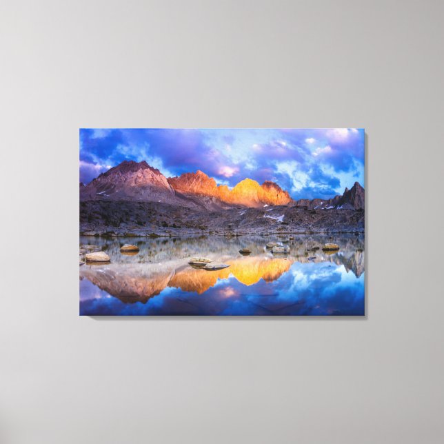Toile Reflet de montagne, Californie (Recto)
