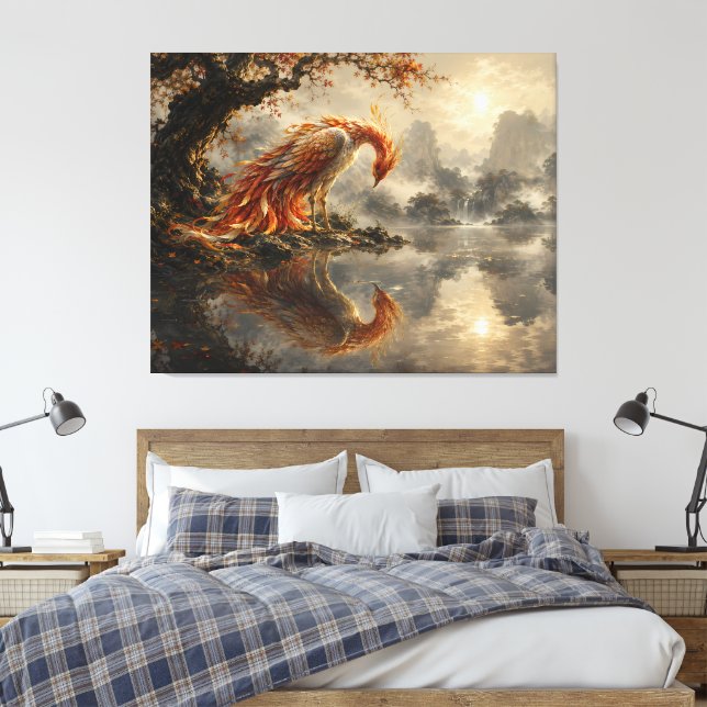 Toile Reflet de Phénix du Silence (Insitu(Chambre))