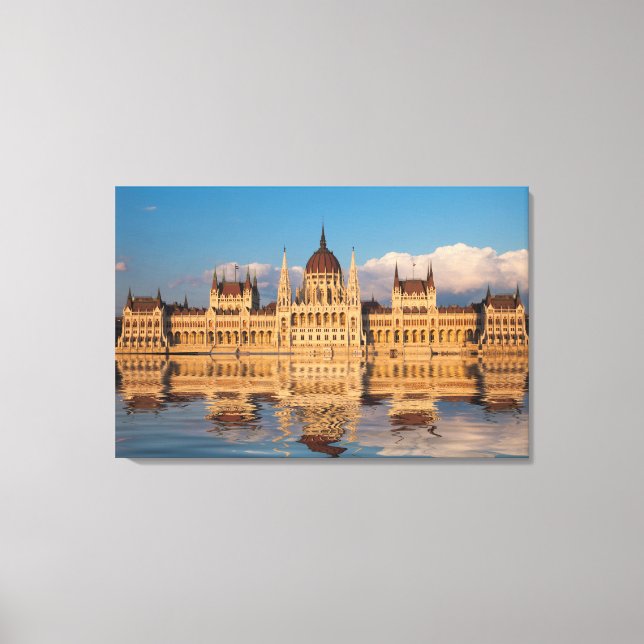 Toile Reflet du bâtiment du Parlement sur la rivière (Recto)