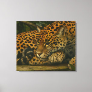 Toile Reflet Jaguar - Serene Wildlife Art Print