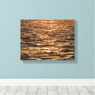 Toile Réflexion au coucher du soleil sur la rivière
