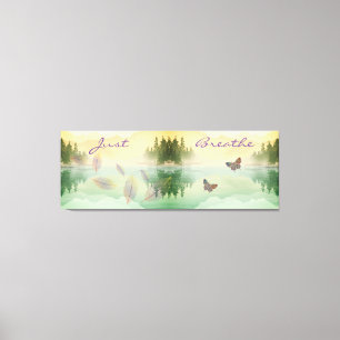 Toile Réflexion de la montagne Citrus JUSTE PLEINER