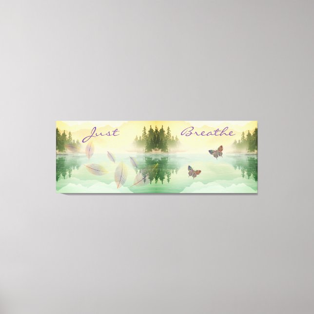 Toile Réflexion de la montagne Citrus JUSTE PLEINER (Recto)