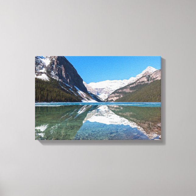 Toile Réflexion sur le lac Louise - Banff NP, Canada (Recto)