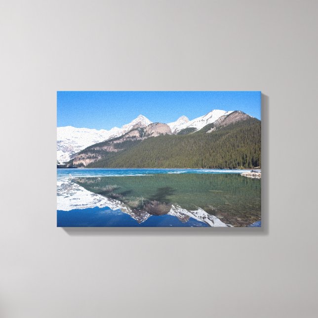 Toile Réflexion sur le lac Louise - Banff NP, Canada (Recto)