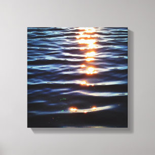 Toile Réflexions de coucher du soleil du Hudson