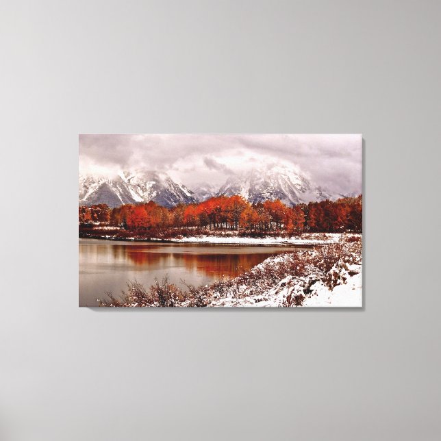 Toile Réflexions sur le peuplier rouge après la première (Recto)