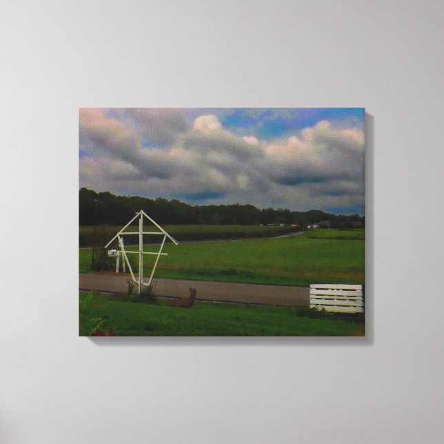 Toile Regardant vers les collines (Recto)