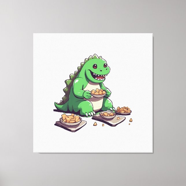 Toile Régime de dinosaures demain (Recto)