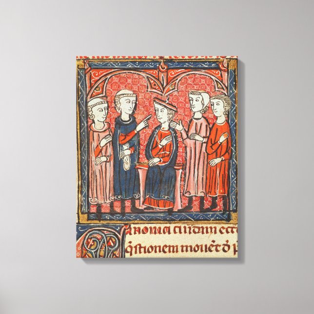 Toile Réglementation monétaire, des Décrets de Gratien (Recto)