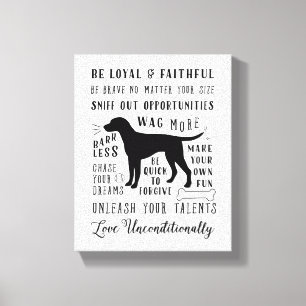 Toile Règles de la maison pour animaux de compagnie Insp