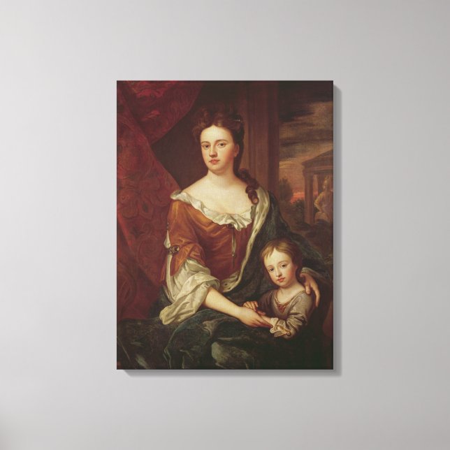 Toile Reine Anne et William, duc de Gloucester (Recto)