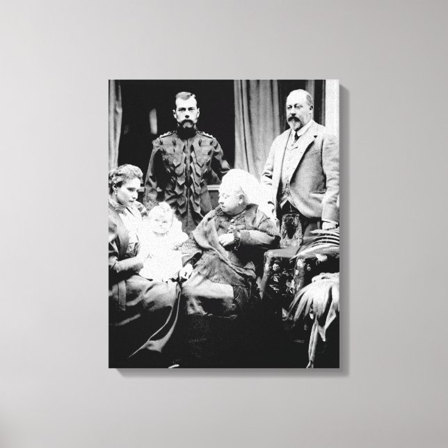 Toile Reine Victoria, tsar Nicholas II (Recto)