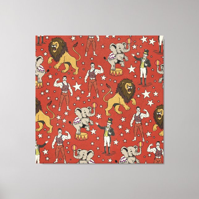 Toile Rejoignez le motif cirque (Recto)
