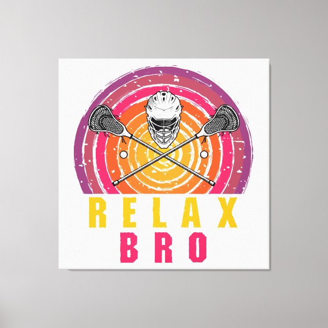 Toile Relax Bro Lacrosse (Recto)