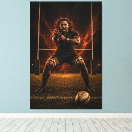 Toile Relentless Dominance – Rugby Power Canvas Print