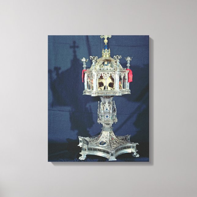 Toile Reliquaire de St. Barbara, 14e-15e siècle (silve (Recto)