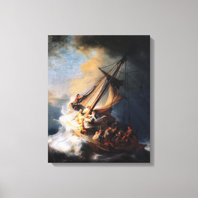 Toile Rembrandt - La tempête de la mer de Galilée (Recto)