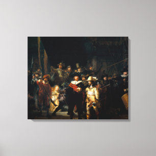 Toile Rembrandt La Veille De La Nuit