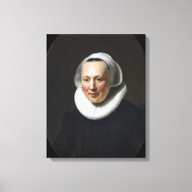 Toile Rembrandt Portrait d'une femme (Recto)