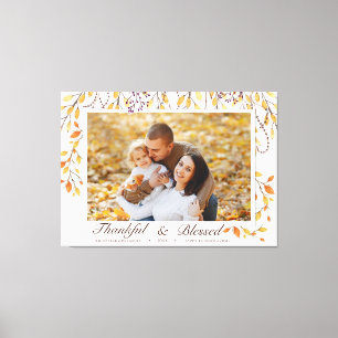 Toile Remerciements et Bénédiction Bon thanksgiving Chut