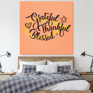 Toile Remerciements Heureux Bienheureux Cadeaux De Thank