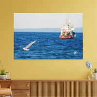Remorqueur et oiseau sur la baie de Mutiny #2