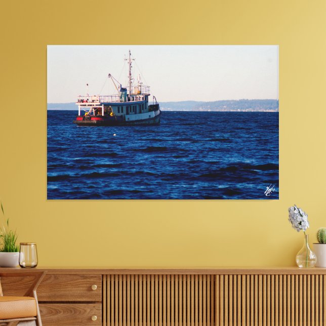 Toile Remorqueur sur Mutiny Bay #3 (Insitu(Salon))
