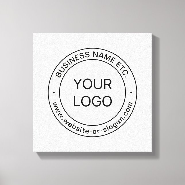Toile Remplacement de logo facile & Texte éditable | Bla (Recto)