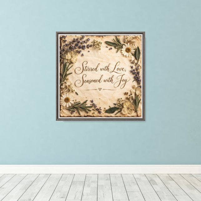 Toile Remué avec amour (Insitu (Plancher de Bois))
