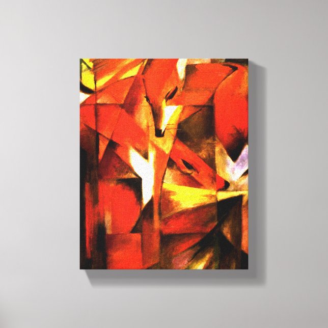 Toile Renards de Franz Marc Beaux Arts Canvas (Recto)