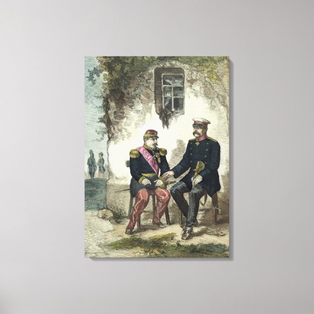 Toile Rencontre entre Otto von Bismarck et Napoléon (Recto)