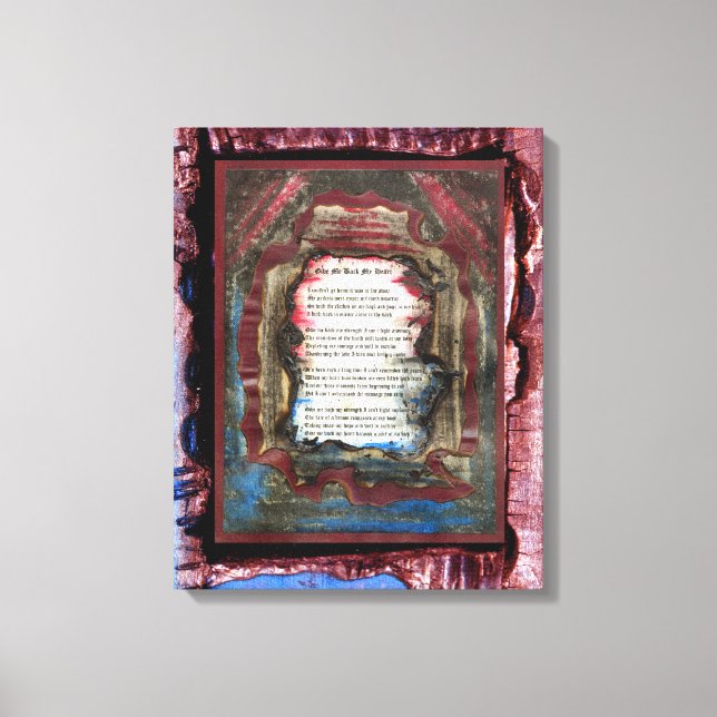 Toile Rends-Moi Mon Coeur (Recto)