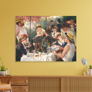 Toile Renoir Déjeuner de la fête de plaisance Art