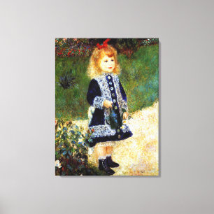Toile Renoir - Fille avec une canne d'arrosage,