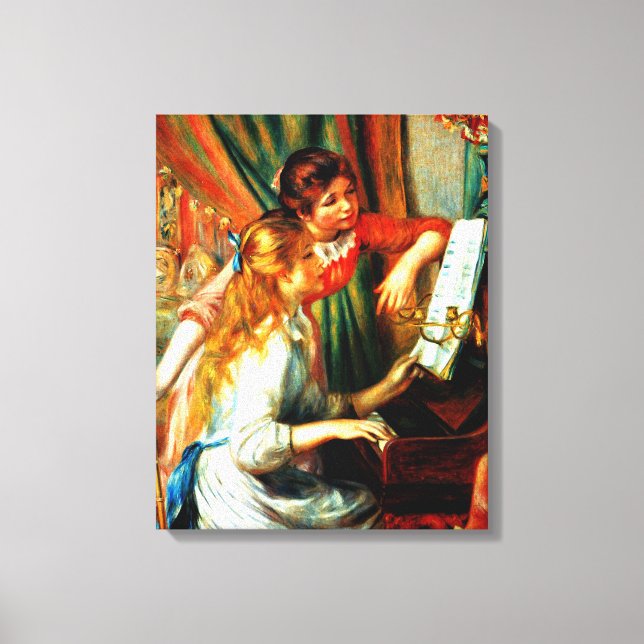 Toile Renoir - Filles au piano (Recto)
