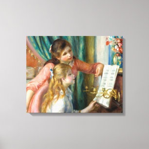 Toile Renoir Girls at the Piano Impressionism Painting