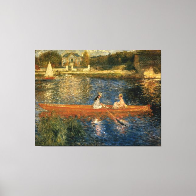 Toile Renoir's La Seine à Asnières (Le Skiff) vers 1879 (Recto)