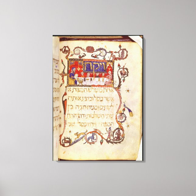 Toile Repas de Pâque, Espagne du Nord (Recto)