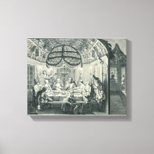 Toile Repas juif pendant le festin des tabernacles, I