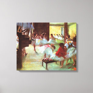 Toile Répétition de ballet - Edgar Degas - 1880
