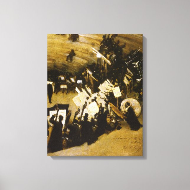 Toile Répétition de l'Orchestre Pasdeloup par JS Sargent (Recto)