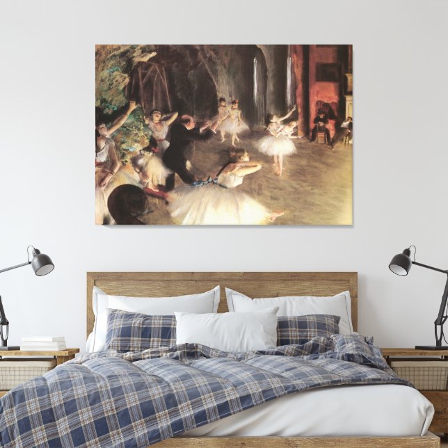 Toile Répétition sur scène par Edgar Degas (Insitu(Chambre))