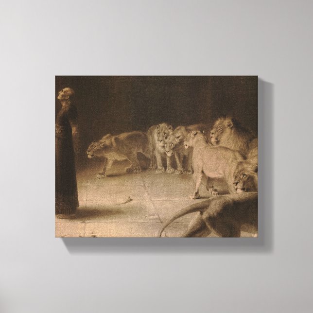 Toile Réponse de Daniel au roi par Briton Rivière (Recto)