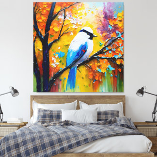 Toile Repos automatique Azure Bird